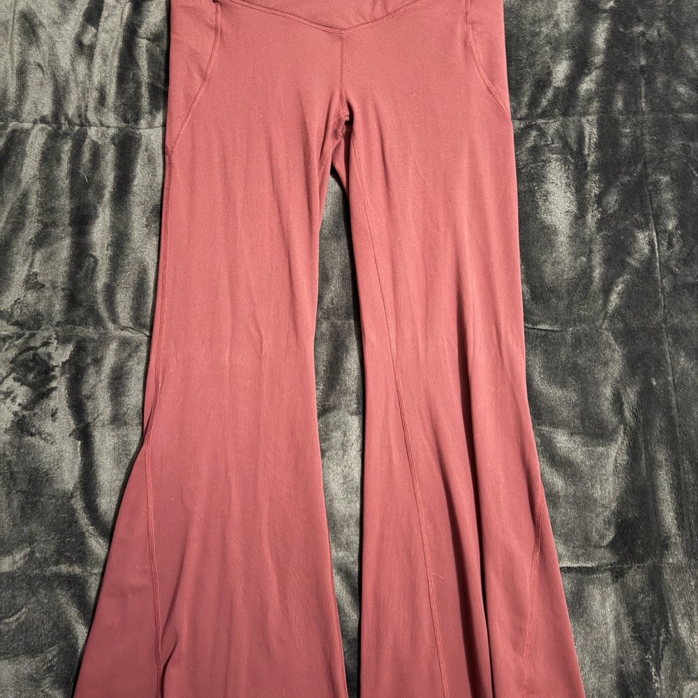 Fabletics Flared red wine  Pants